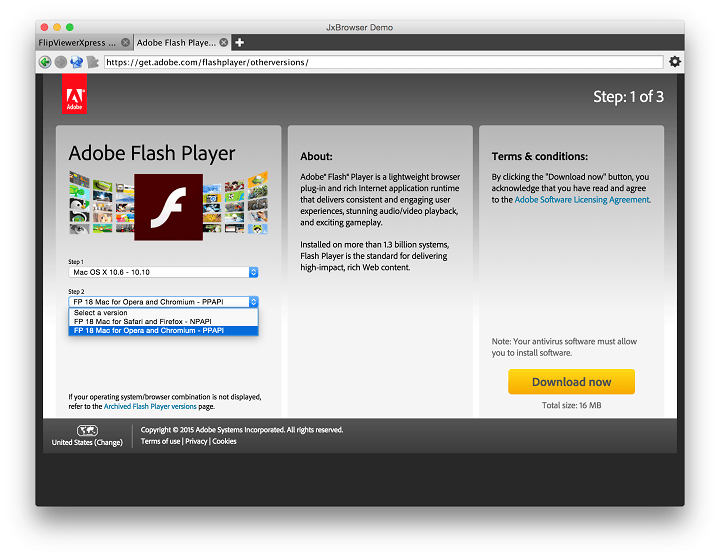 enable flash player for mac